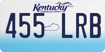KY license plate 455LRB
