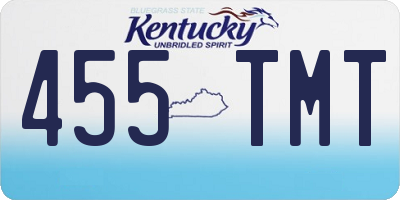 KY license plate 455TMT