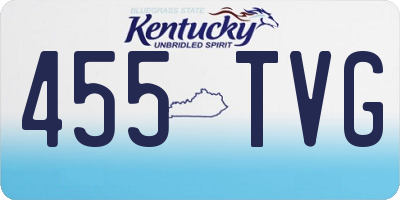 KY license plate 455TVG