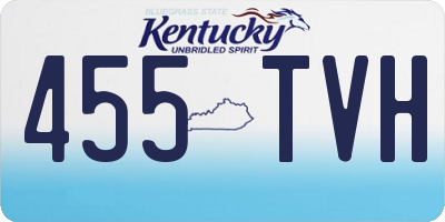 KY license plate 455TVH
