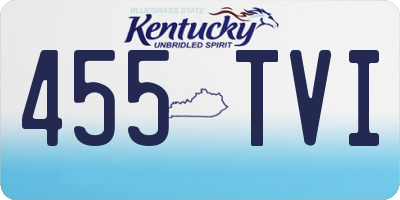 KY license plate 455TVI