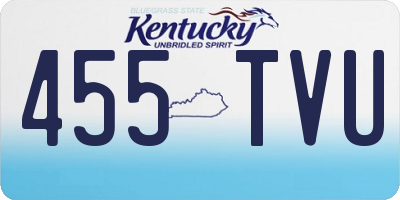 KY license plate 455TVU