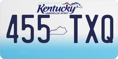 KY license plate 455TXQ