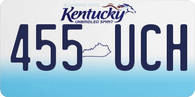 KY license plate 455UCH