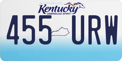 KY license plate 455URW