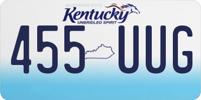 KY license plate 455UUG