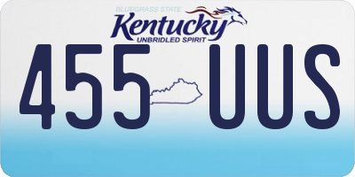 KY license plate 455UUS