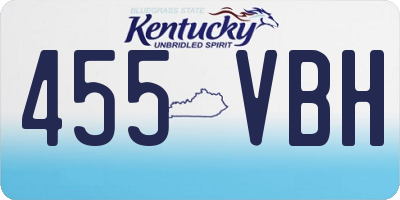 KY license plate 455VBH