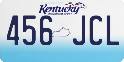 KY license plate 456JCL