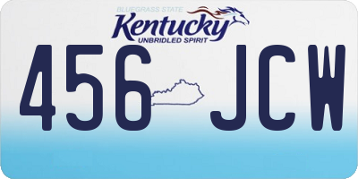 KY license plate 456JCW