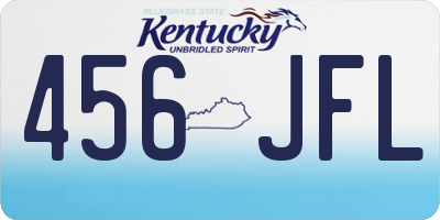 KY license plate 456JFL