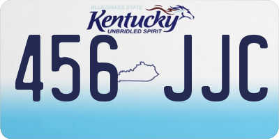 KY license plate 456JJC