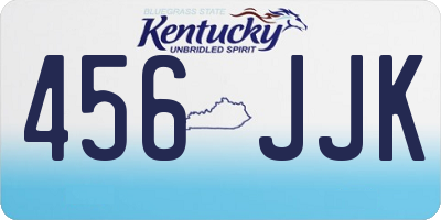 KY license plate 456JJK