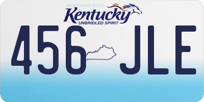 KY license plate 456JLE