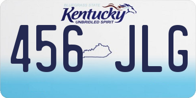 KY license plate 456JLG