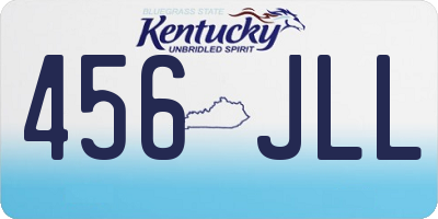KY license plate 456JLL