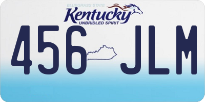 KY license plate 456JLM