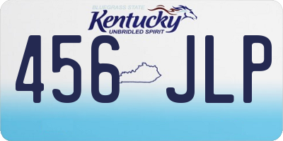 KY license plate 456JLP