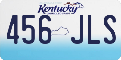KY license plate 456JLS