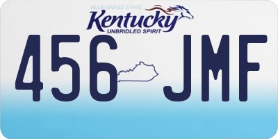 KY license plate 456JMF