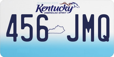 KY license plate 456JMQ