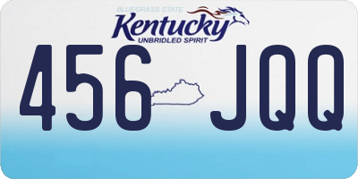 KY license plate 456JQQ