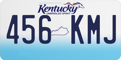 KY license plate 456KMJ