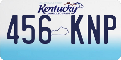 KY license plate 456KNP