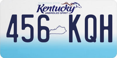 KY license plate 456KQH