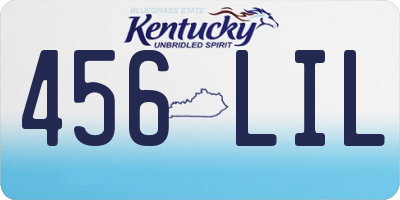 KY license plate 456LIL