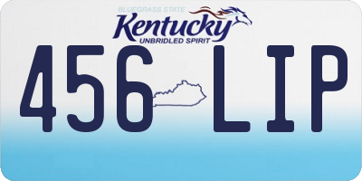 KY license plate 456LIP