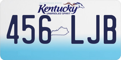 KY license plate 456LJB