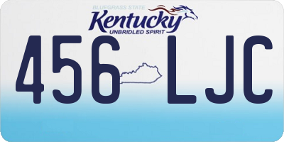 KY license plate 456LJC