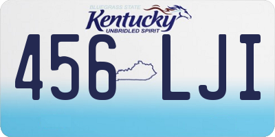 KY license plate 456LJI