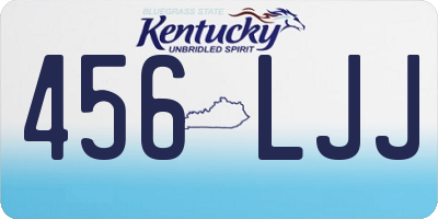 KY license plate 456LJJ