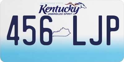 KY license plate 456LJP