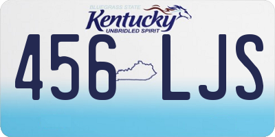 KY license plate 456LJS