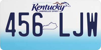 KY license plate 456LJW