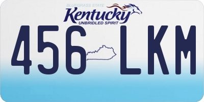 KY license plate 456LKM