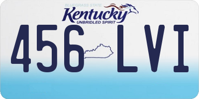 KY license plate 456LVI
