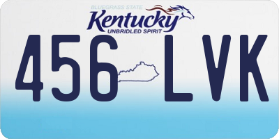 KY license plate 456LVK