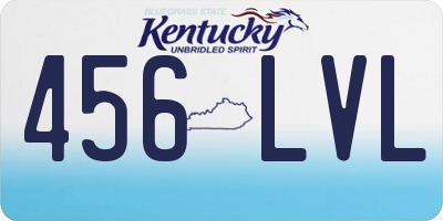 KY license plate 456LVL