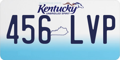 KY license plate 456LVP