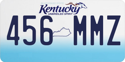 KY license plate 456MMZ