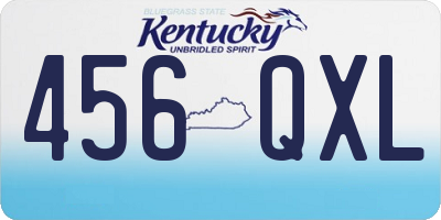 KY license plate 456QXL