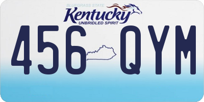 KY license plate 456QYM