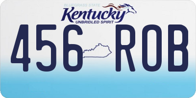 KY license plate 456ROB