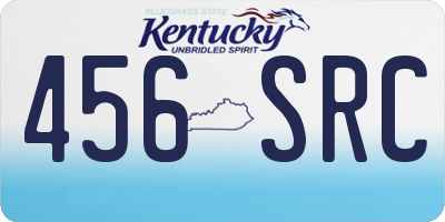 KY license plate 456SRC