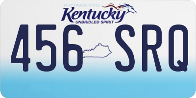 KY license plate 456SRQ