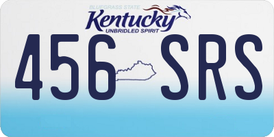 KY license plate 456SRS